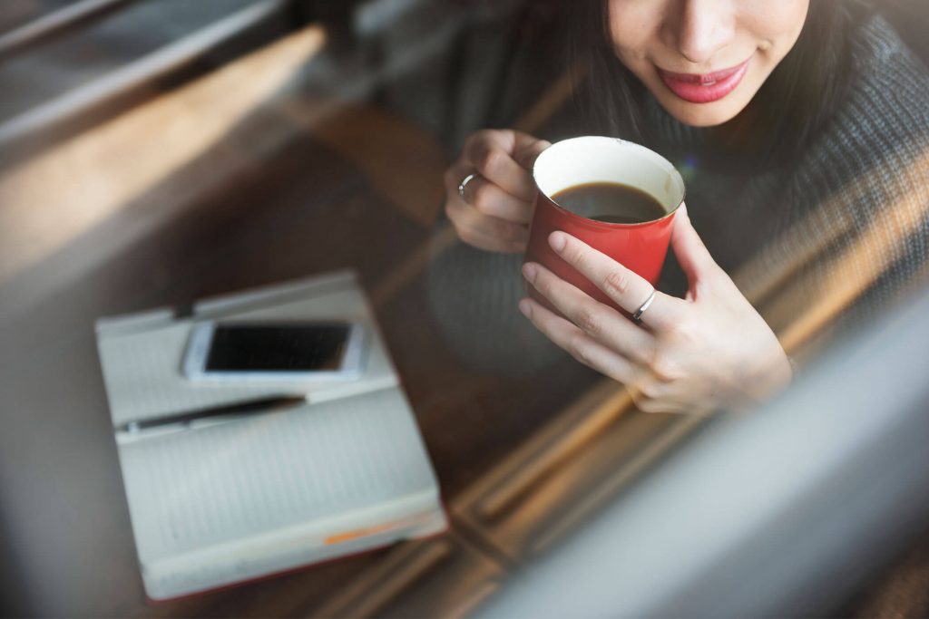 Woman Drinking Coffee